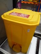 * yellow pedal bin