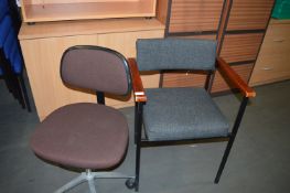 *Gas-Lift Office Chair and a Reception Chair