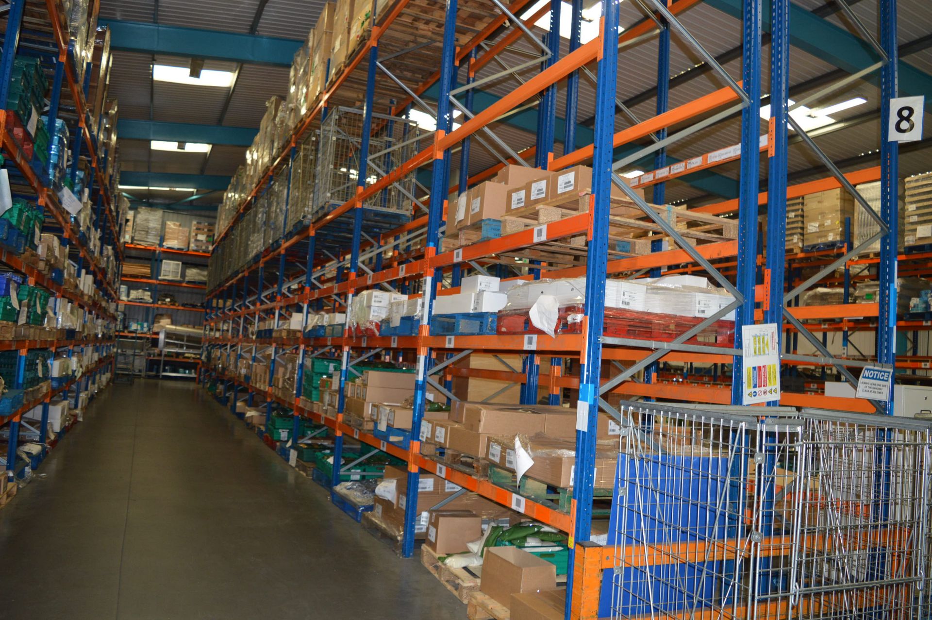 *Eleven Bays of High Low RH65 Racking (2.4m wide, 1.1m deep and 6m high) Comprising of Twelve