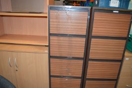 *Four Drawer Filing Cabinet in Rosewood Finish