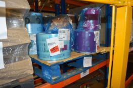 *Pallet of Various Coloured Plastic Wraps