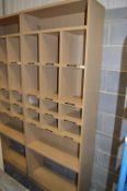 *Pair of Oak Effect Pigeonholes with Two Under Shelves