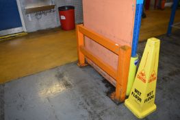 *Single Bay Low Safety Rail for Pallet Racking ~1.2m long