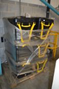 *Six Black 160L Tubs with handles and Lids