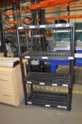 *Four Tier Black Shelving Unit