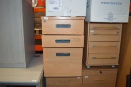 *Standalone Three Drawer Pedestal