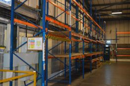 *Seven Bays of Medium Duty Pallet Racking (2.2m wide, 1.1m deep, 6m high) plus One Shorter Bay