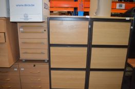 *Lightwood Effect Four Drawer Filing Cabinet