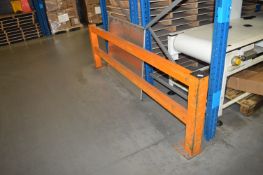 *Double Bay Safety Rail for Pallet Racking ~2.5m long 75cm high