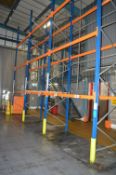 *Three Bays of High Low RH95 Pallet Racking (2.2m wide, 1.1m deep, 6m high) Comprising Four Uprights