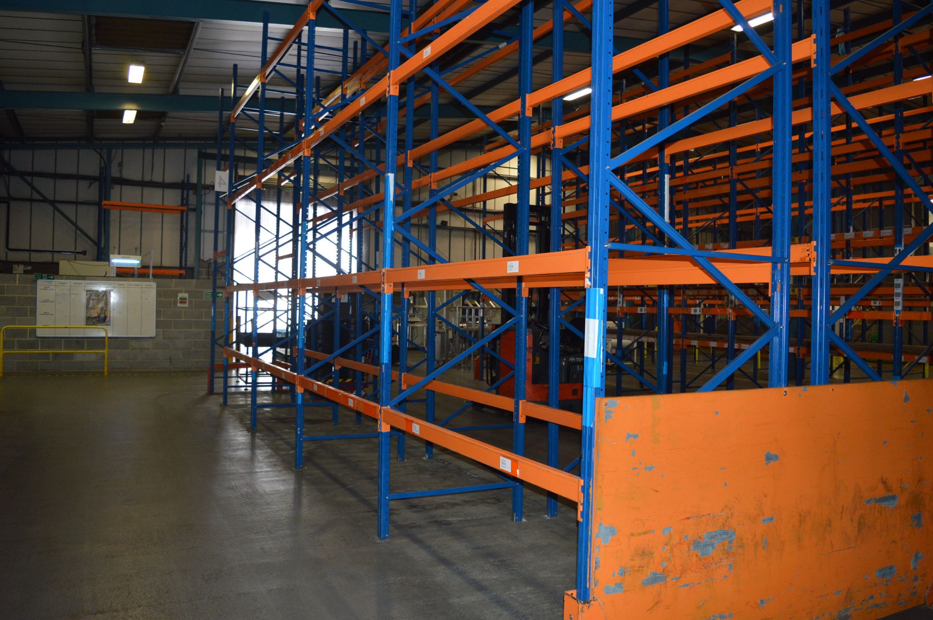 *Five Bays of Medium Duty Pallet Racking (2.2m wide, 1.1m deep, 6m high) Comprising Six Uprights and