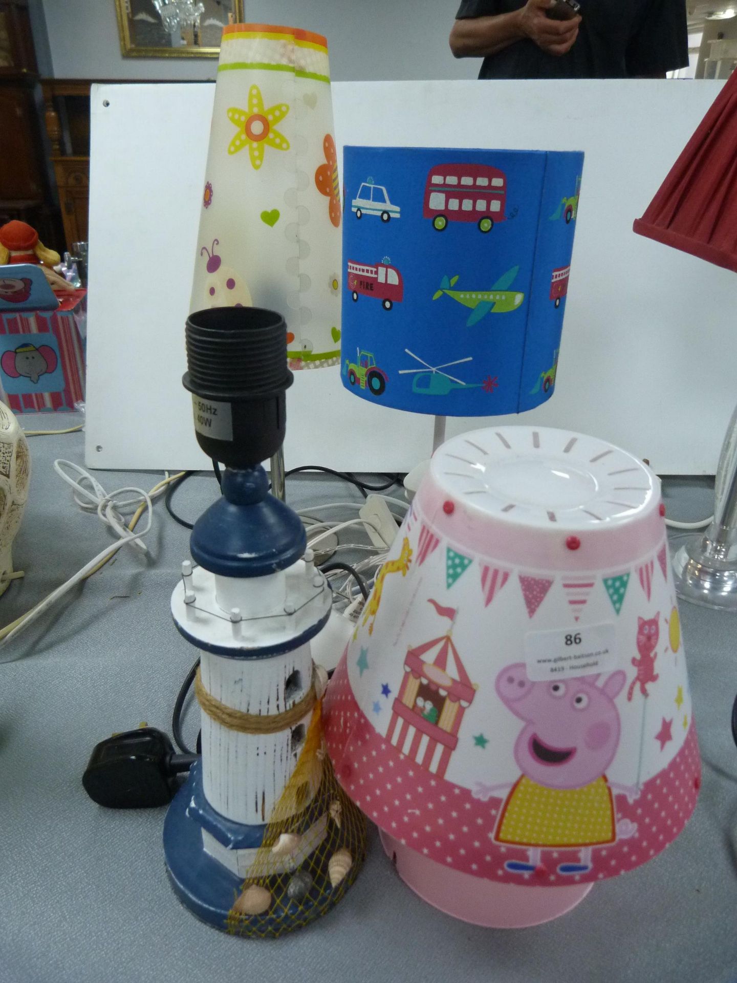 Four Children's and Novelty Table Lamps