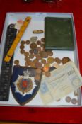 Collectible Items; Autograph Book, Rulers, Coinage