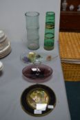 Decorative Glass Bowls, Vases, etc.