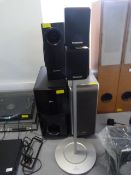 Assorted Panasonic, Sony, and LG Speakers