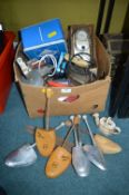 Old Tools, Irons, Camping Gas Stove, etc.