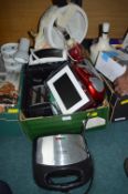 Electrical Items; Panini Press, Toaster, CD Player