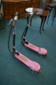 Two Easy Scoot Electric Scooters for Salvage