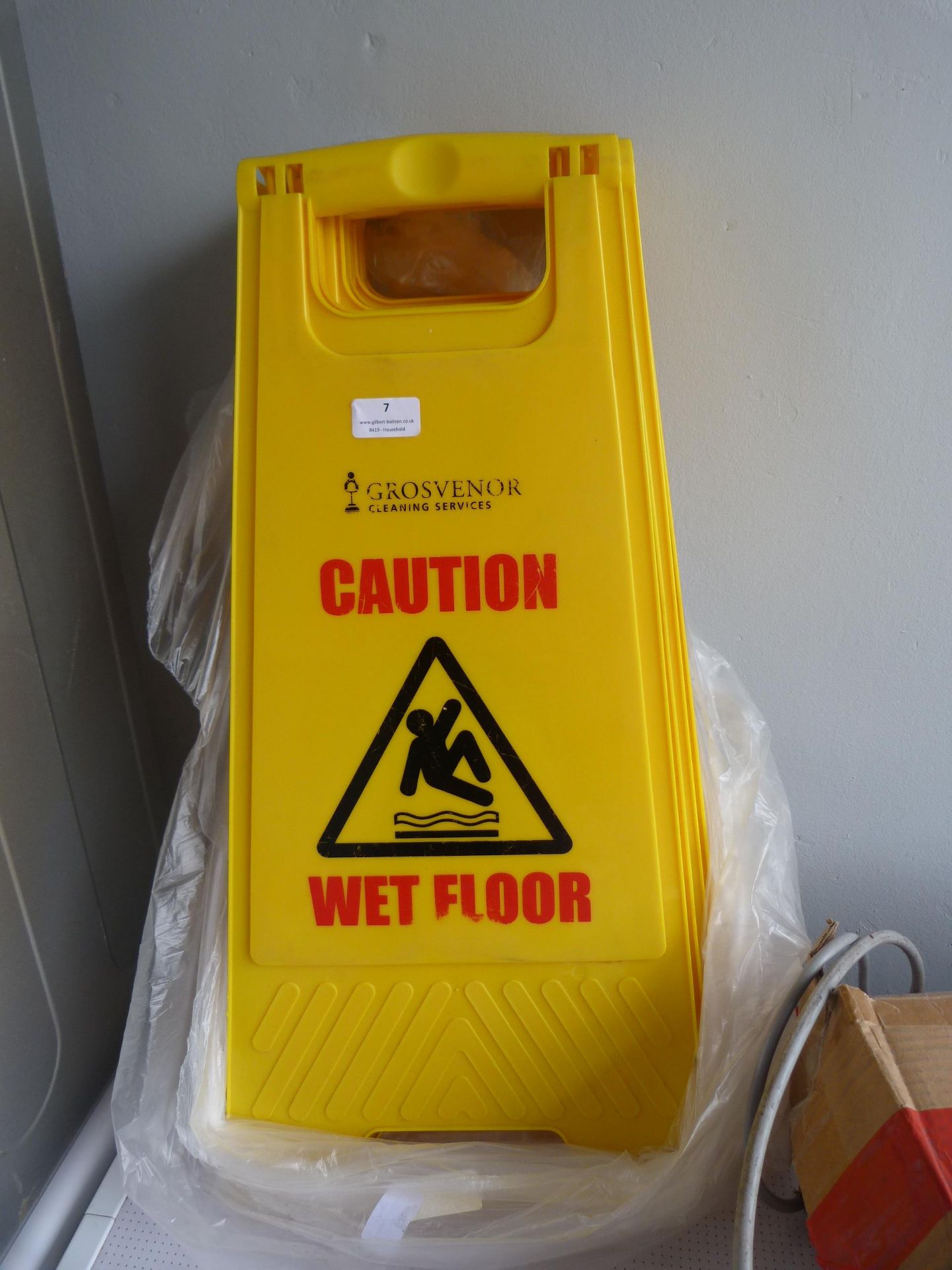 *Four Wet Floor Signs