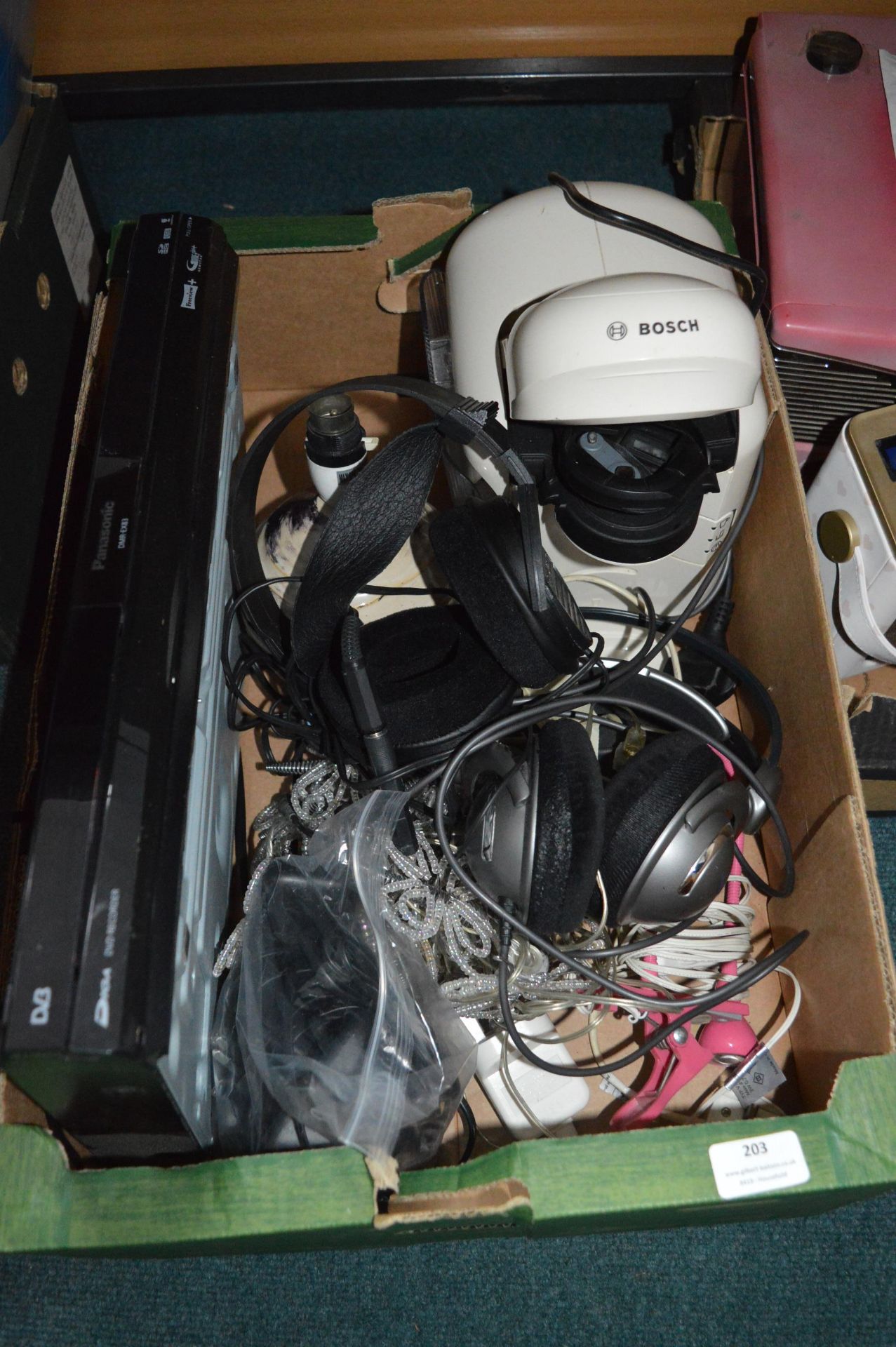 Electrical Items; Panasonic DVD Player, Headphones