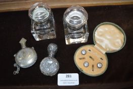 Scent Bottles, Shirt Studs, Inkwells, etc.