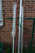 Aluminium Washing Line Post, Four Spikes, Vintage