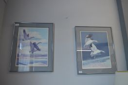 Two Framed Wildlife Prints signed Brad Reed