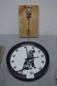 Dog Clock and a Lead Hook