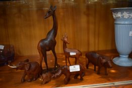 Ethnic Carved Wooden Animals