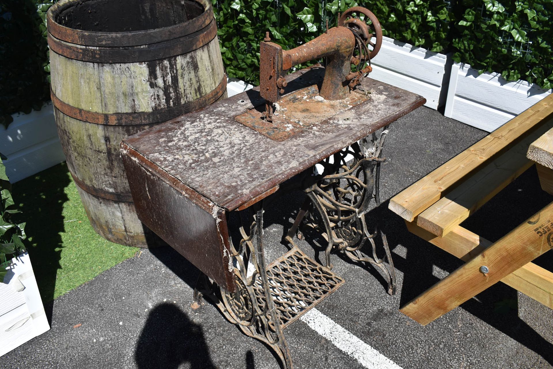 Vintage Treadle Sewing Machine