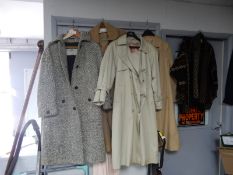 Four Vintage Coats and One Wool Jacket by Aquascut