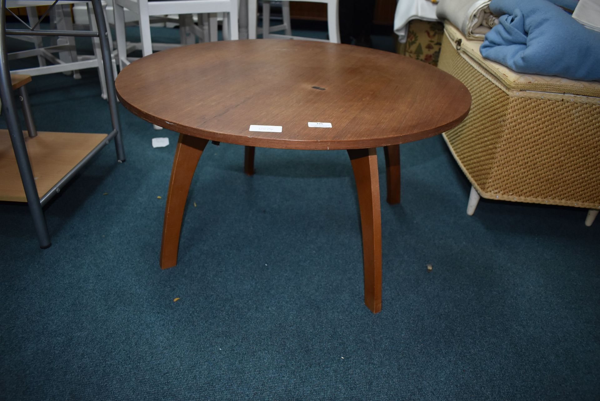 Retro Teak Circular Coffee Table (AF)