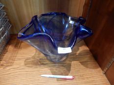 Blue Handkerchief Vase