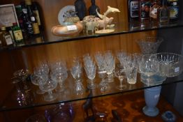 Lead Crystal Wine Glasses, Bowls, etc.