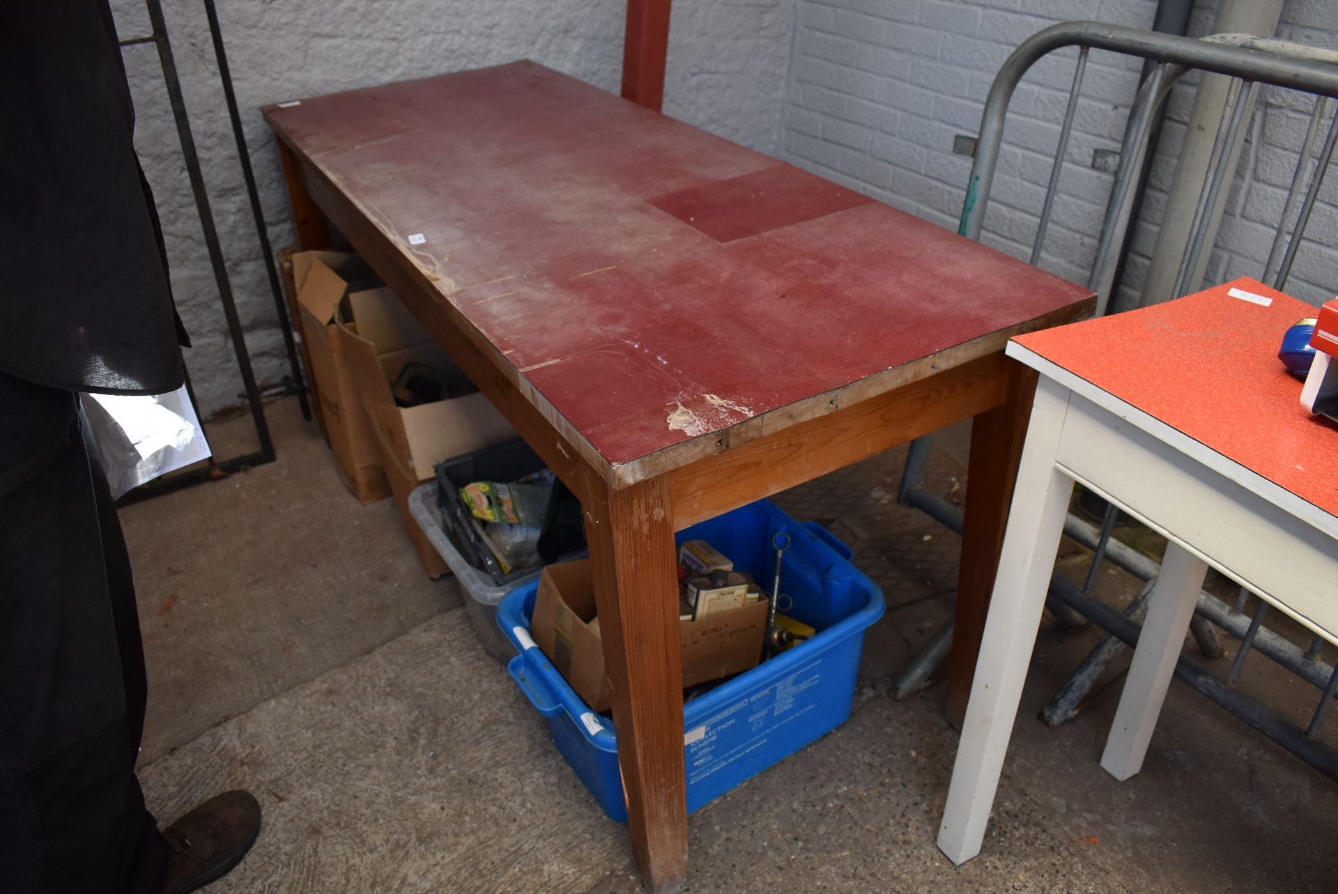 Formica Topped Pine Table