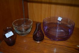 Retro Glass Bowls and Vases
