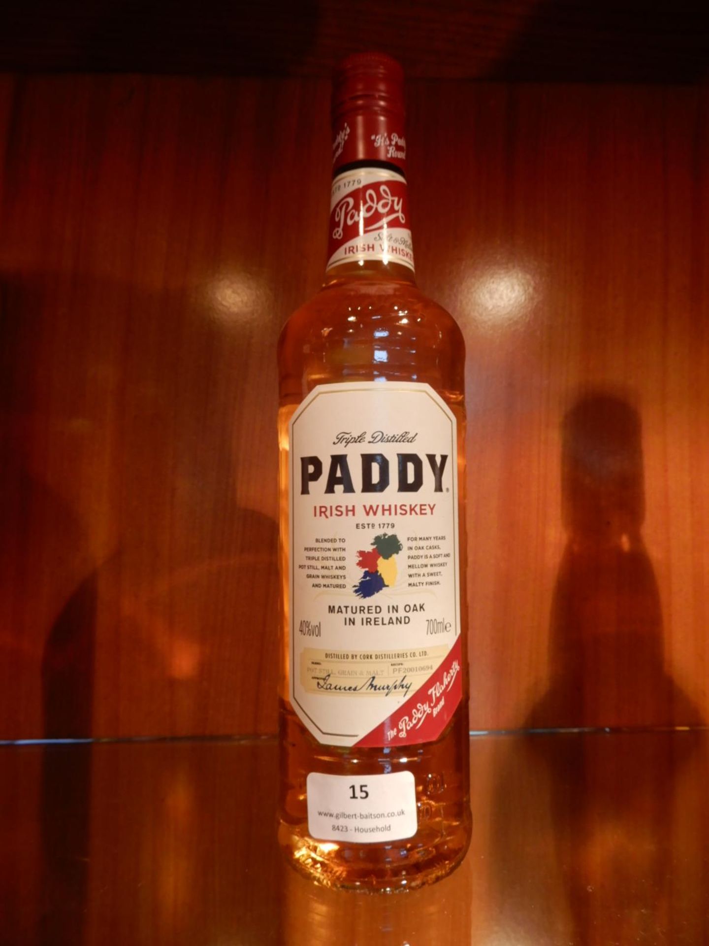 Paddy Irish Whiskey 70cl