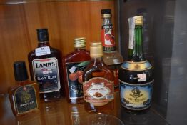 Six Bottles of Vintage Rum, Cherry Brandy, etc.