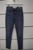 *Victorian Beckham Gravel Blue Power High Skinny Jeans Size: 24