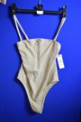 *Frankies Flash High Leg Swimsuit in Latte Size: XS RRP: £185