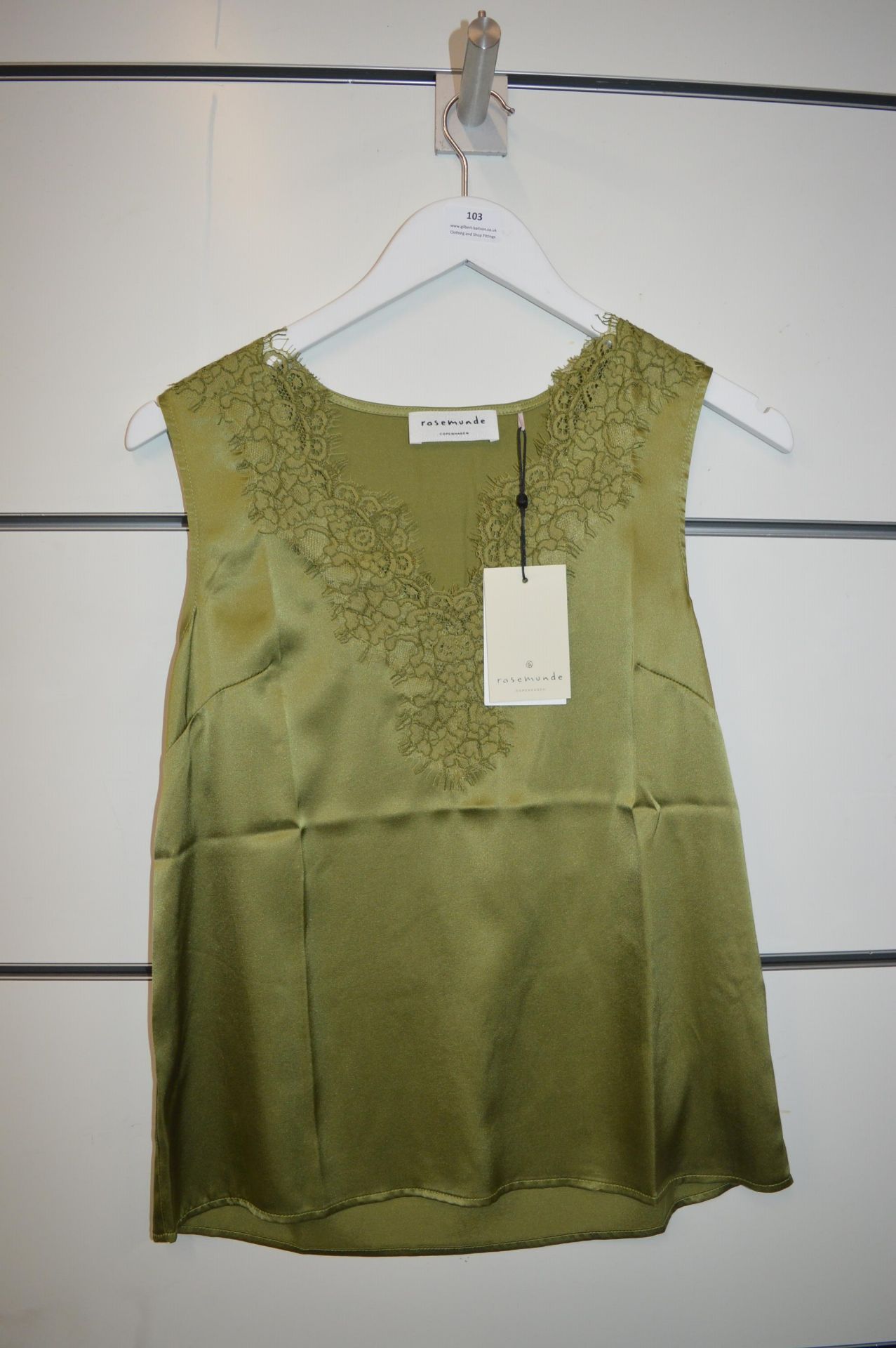 *Rosemunde Silk Top in Green Sage Size: 36