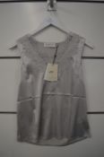 *Rosemunde Silk Top in Pale Grey Size: 34