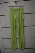 *Cotton Citizen Milan Lime Green Zip Joggers Size: XS