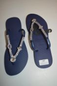 *Havaianas Blue Flip Flops Size: 41/42