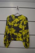 *Smythe Yellow Floral Balloon Sleeve Blouse Size: S RRP: £295