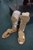 *Alberta Ferretti Gladiator Sandals Size: 38 RRP: £675