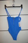 *Frankies Blue Flash High Leg Swimsuit Size: XS