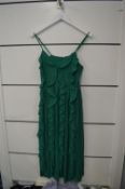 *H&M Green Pleated Dress Size: 38