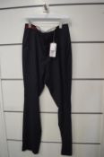 *Zadig & Voltaire Navy Stripped Trousers Size: 44 RRP: £195