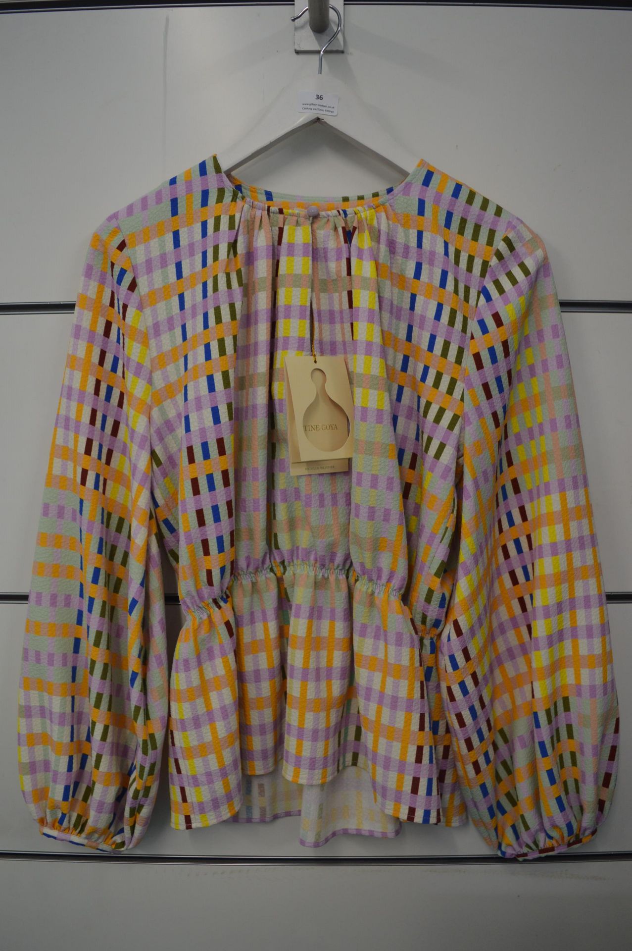 *Stine Goya Techno Check Top Size: M